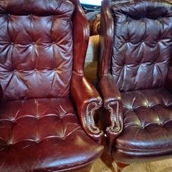 Real Leather Armchairs