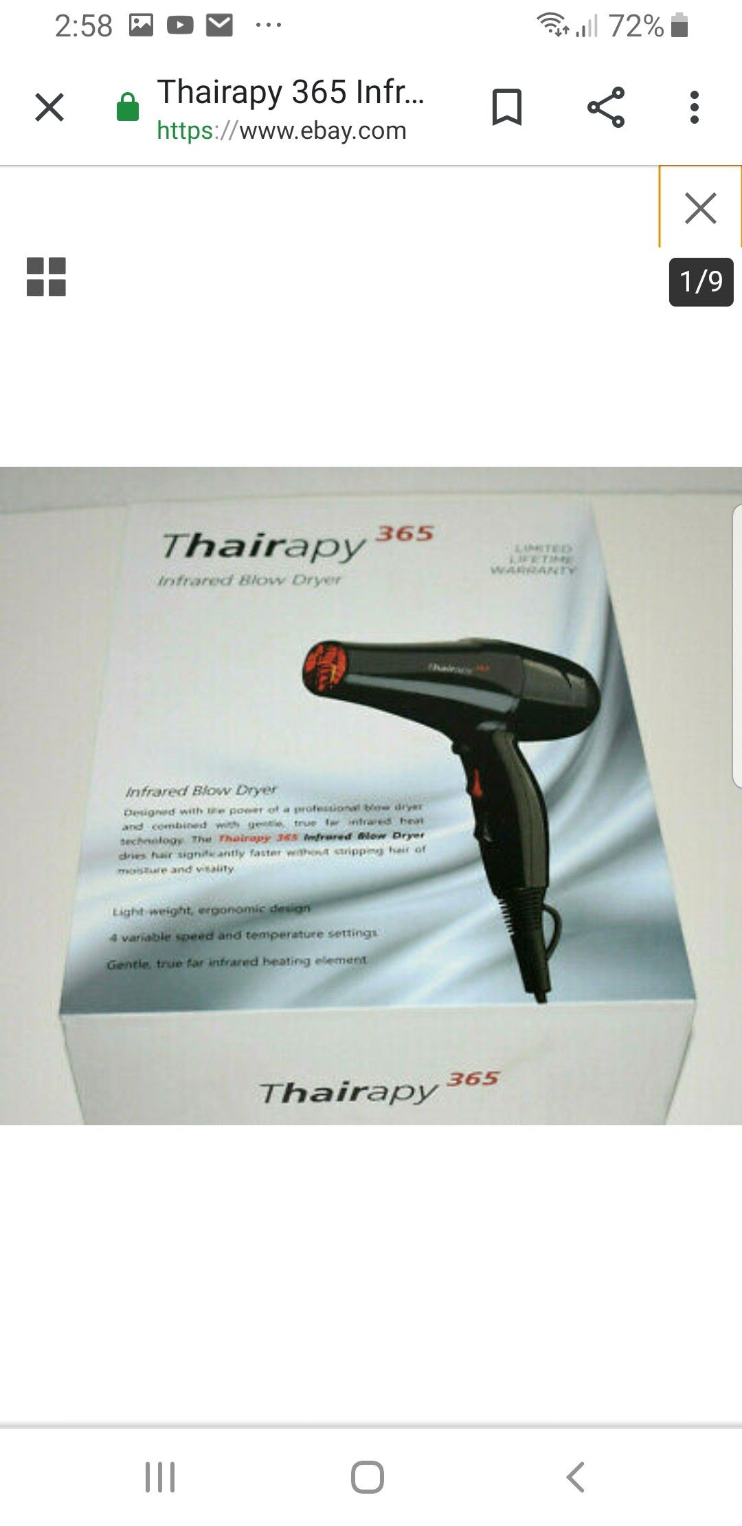 Secadora THAIRAPY 365.