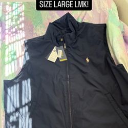 BRAND NEW POLO VEST SIZE LARGE