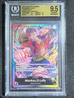 2022-24 One Piece Promos P Monkey D Luffy Sealed Battle Vol. 2 BGS 9.5 Gem Mint