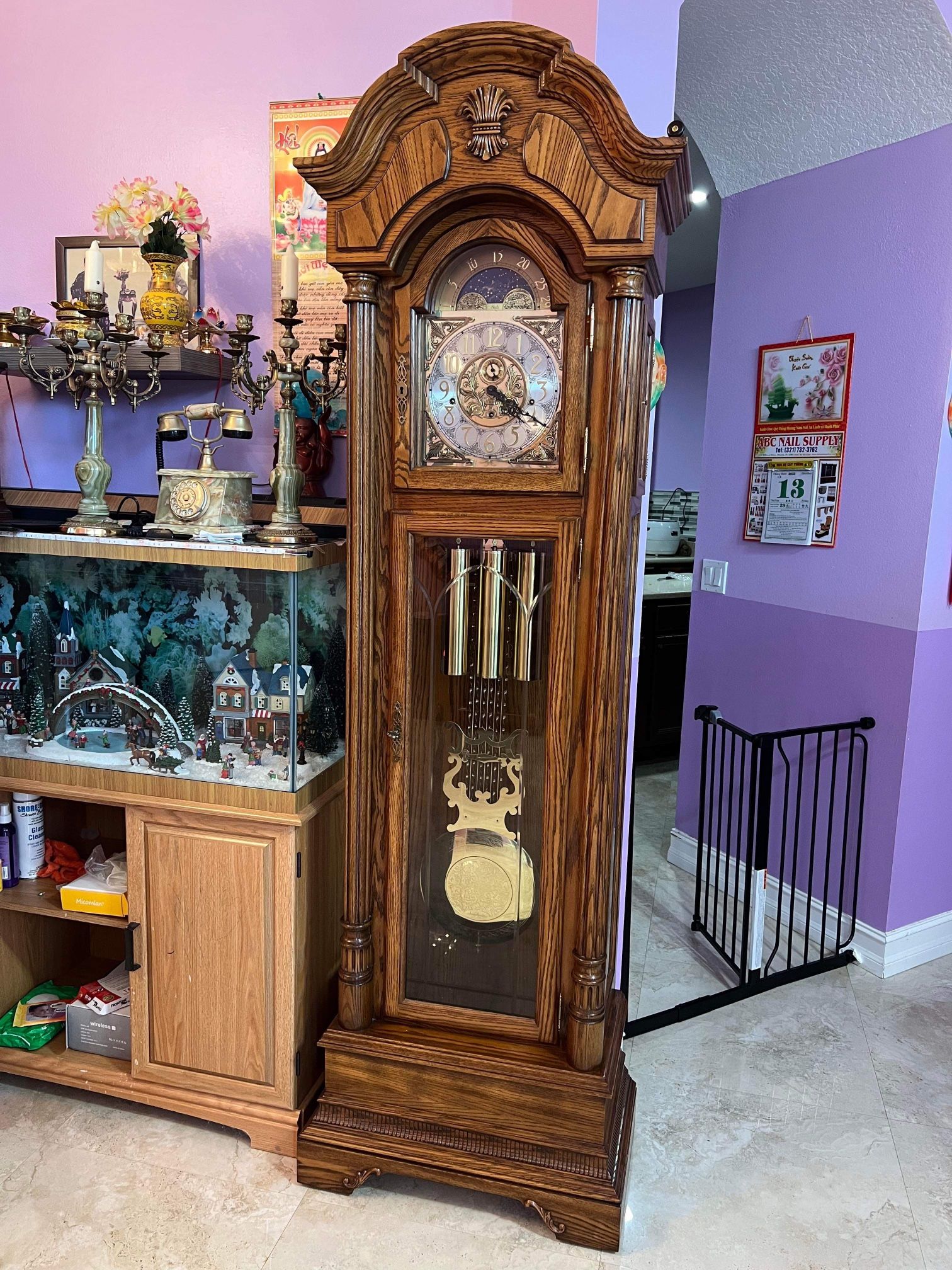 Sligh Grandfather Clock model 0878-1-CO four doors