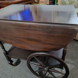 Rolling Tea Cart. Over 100 Years Old