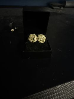 gold nugget earrings