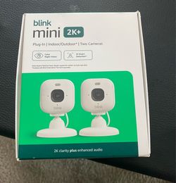 Blink mini 2K cameras 2 cameras