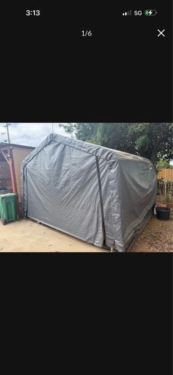 12 x 12 x 8 portable garage shed
