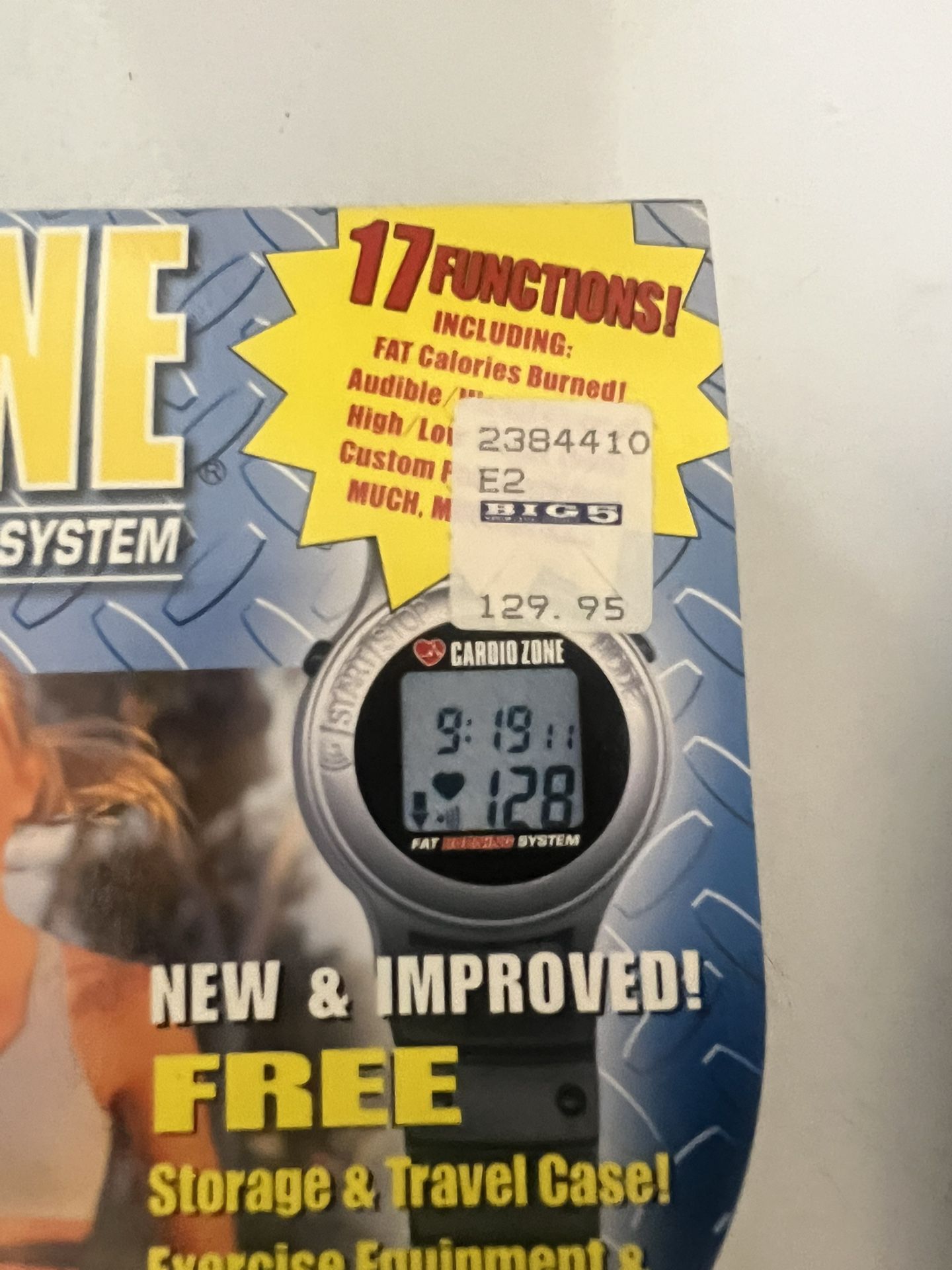 Cardio Zone Wireless Heart Monitor Fat Burning System