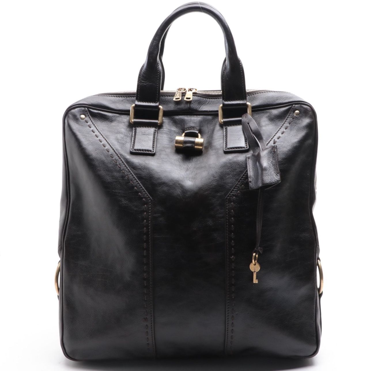 Yves Saint Laurent Muse Tote Bag in Grained Leather