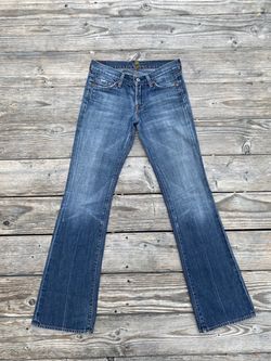 Vintage 7 For All Mankind Low Rise Boot Cut Jeans Size 25