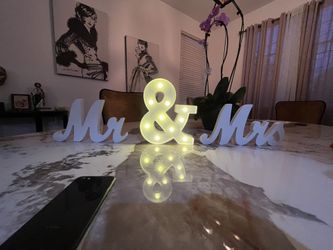 Mr & Mrs Sign Para Mesa Principal En Venta 