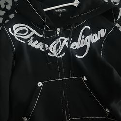 True religion cropped jacket , size m