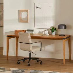 Article Madera 71” desk in oak