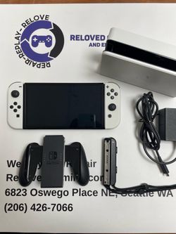 Nintendo Switch Oled With Dock + Charger - Great Condition - For Sale Or Trade