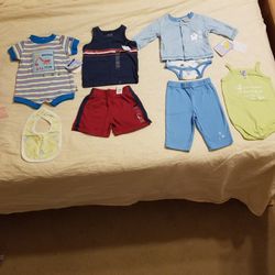 Baby Clothes, Bib, And Blanket