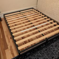Bed frame queen, low profile