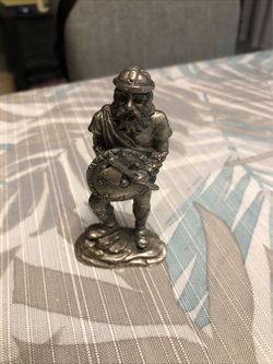 Selandia 1991 Harold Bluetooth Viking Pewter Figure - 3.5”