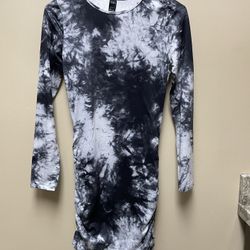 Tie Die Long Sleeve Dress 