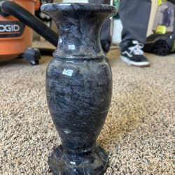 Black Marble Vase
