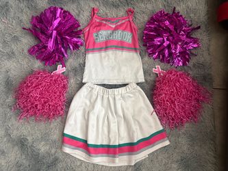 Seabrook Cheerleader Costume Set with Pom Poms