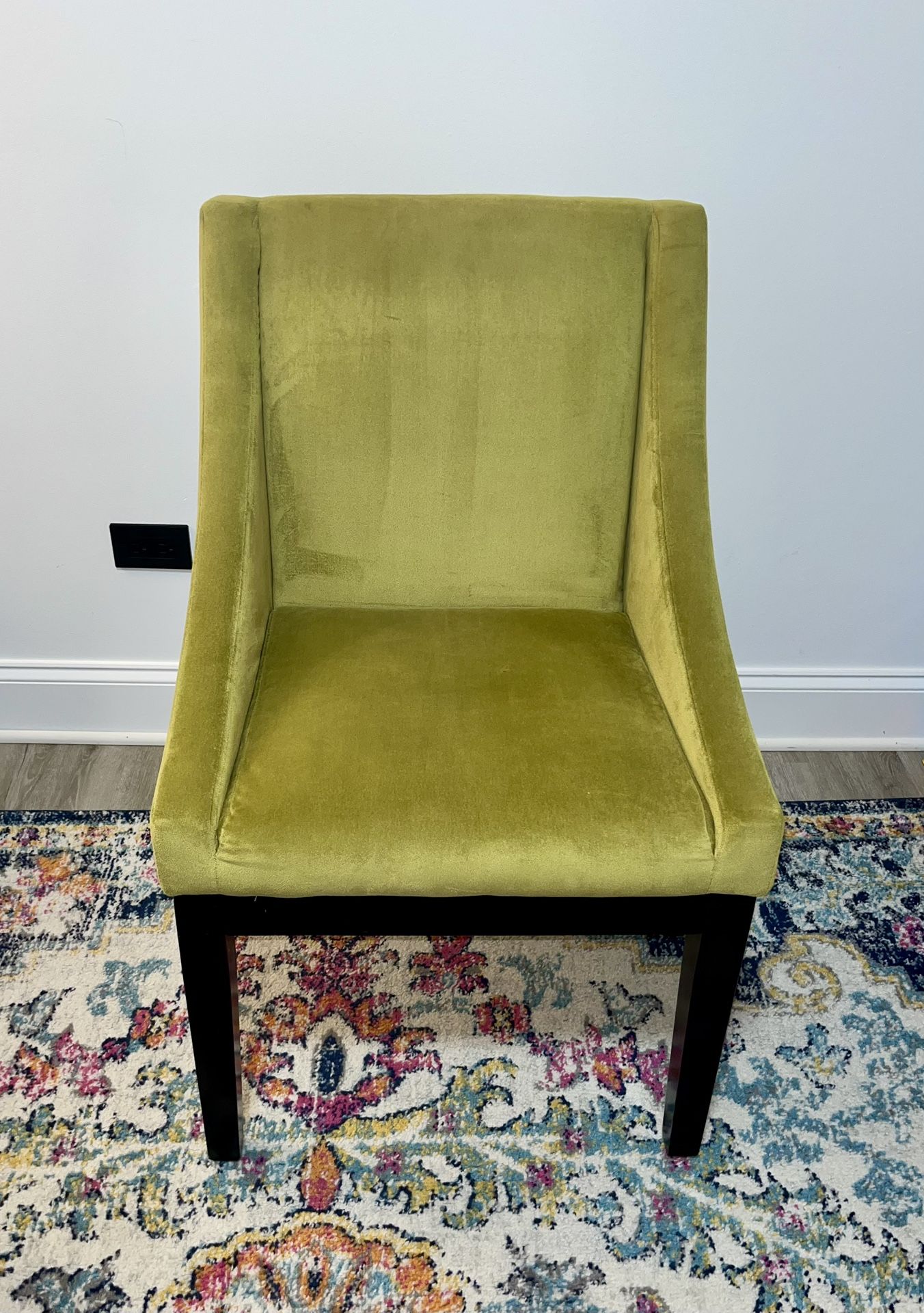 Monarch Easy-Care Velvet Wingback Chair