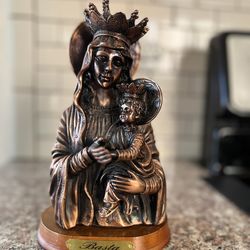 Vintage Saint Mary With Baby Statue