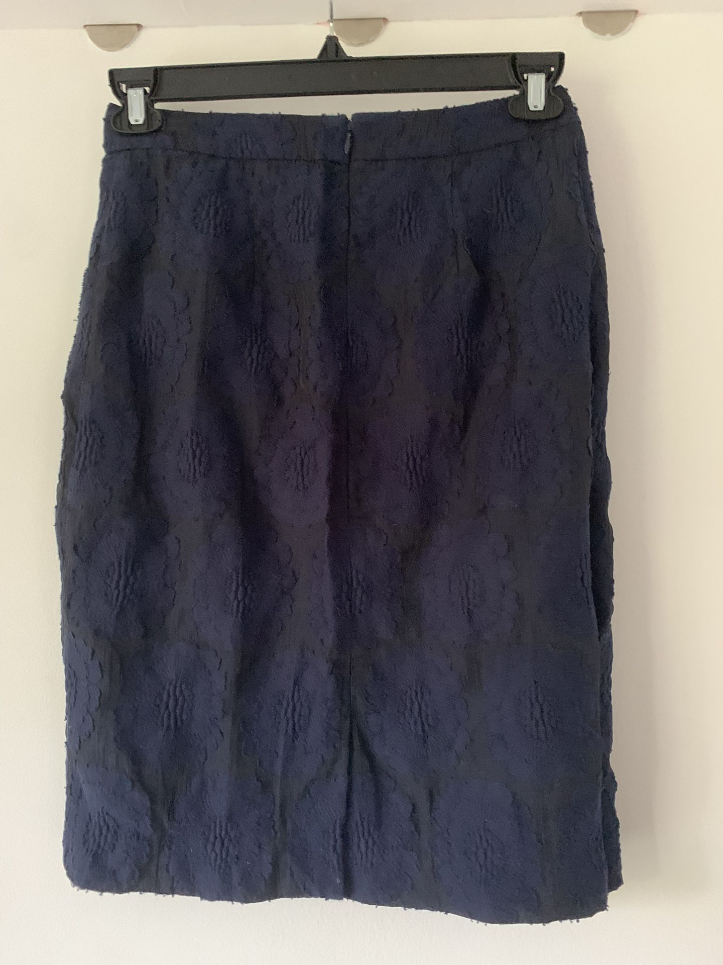 Ann Taylor Navy Pencil Skirt Officewear