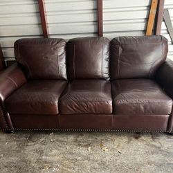 High End Sofa And Love Seat Set Leather 