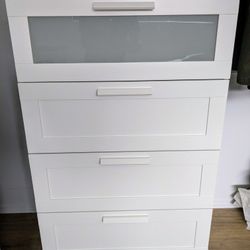 IKEA White Brimnes 4 Drawer Dresser 