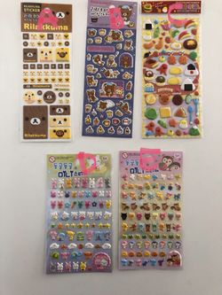 Cute cute puffy stickers for cheap