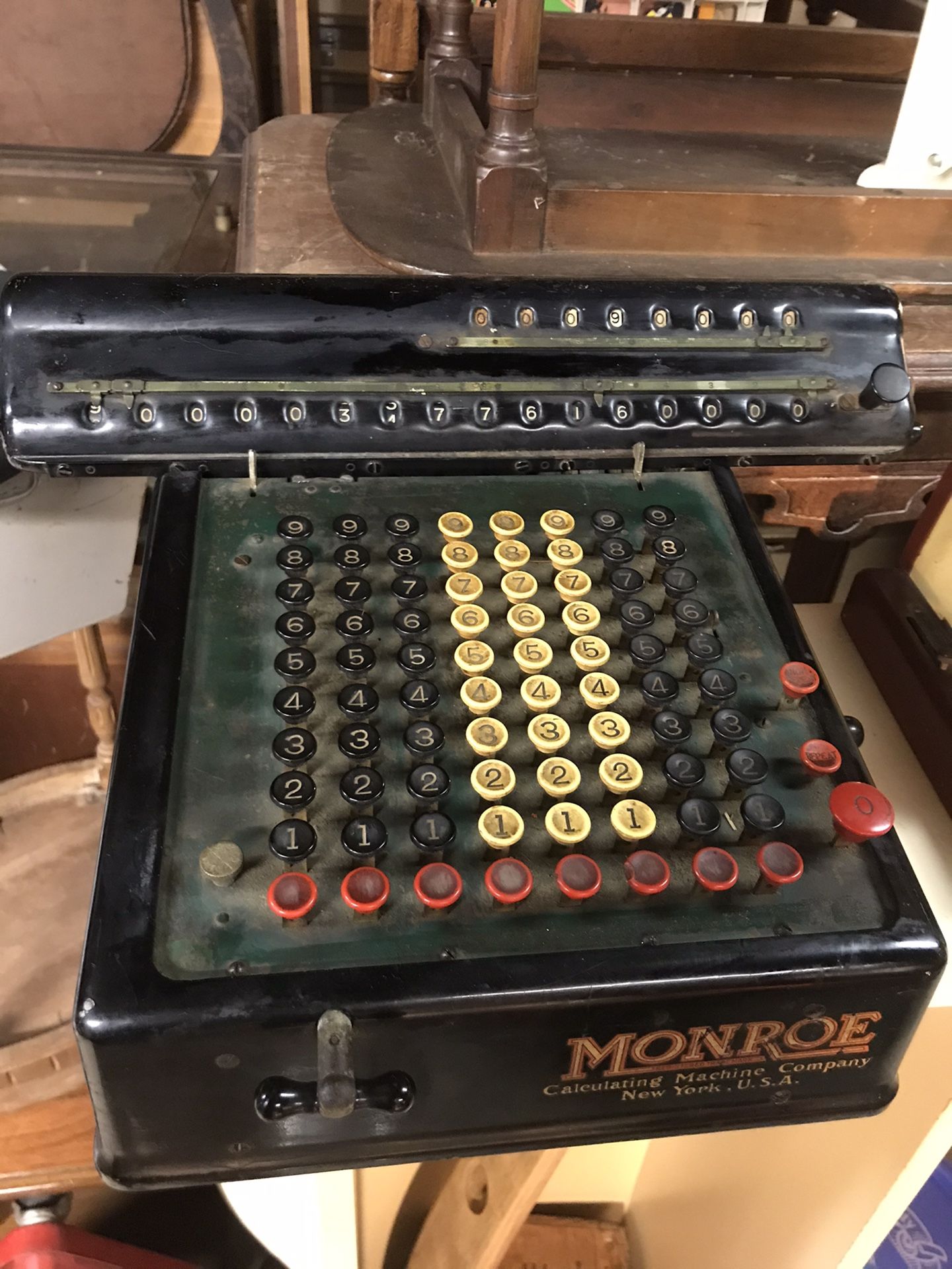 Monroe High-Speed Adding Calculator - c1920