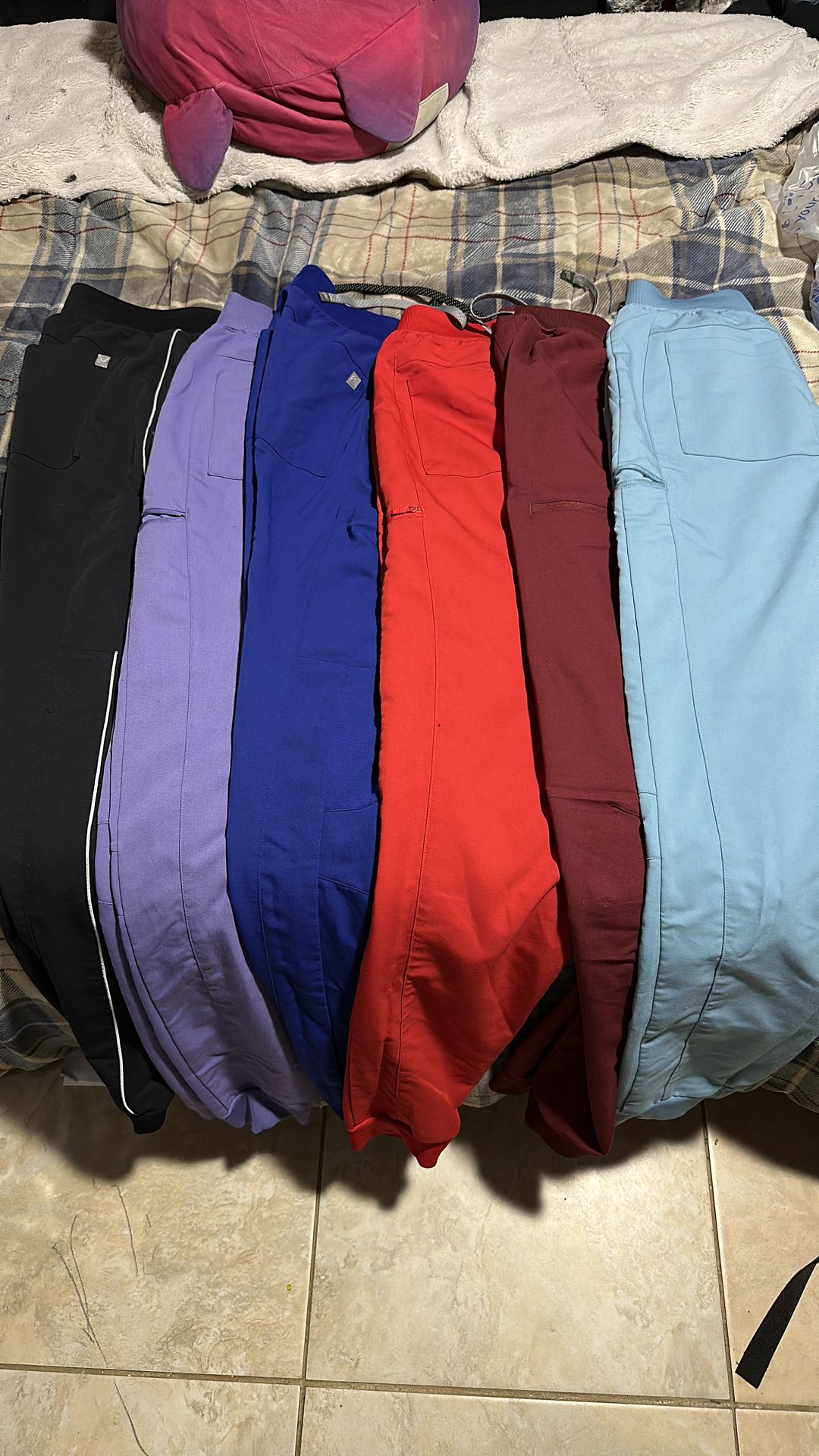 Fabletics scrub pants $20 each