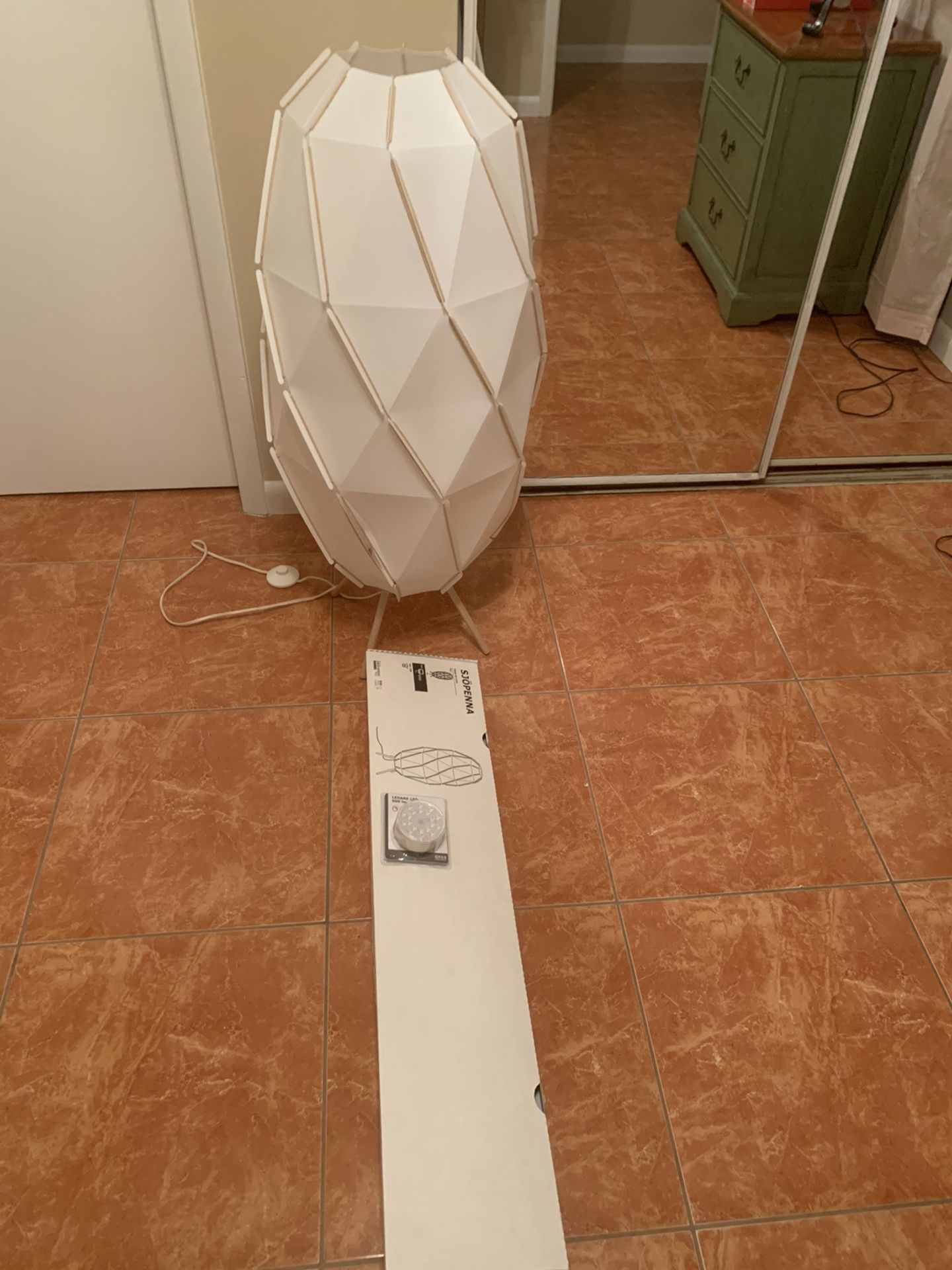2 IKEA SJÖPENNA Floor Lamp (1 Assembled 1 Still In Box)
