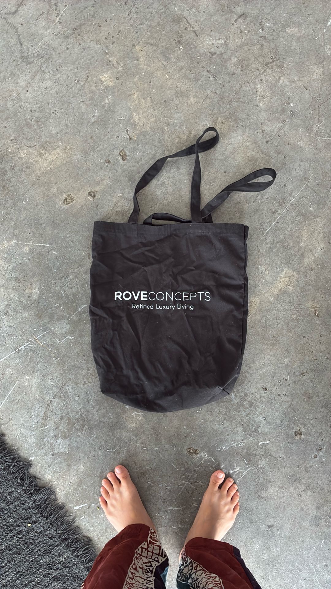 ROVE Concepts Black Tote Bag