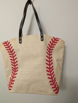 Baseball Themed Tote bag Purse