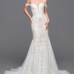 Da Vinci Wedding Dress Size 16