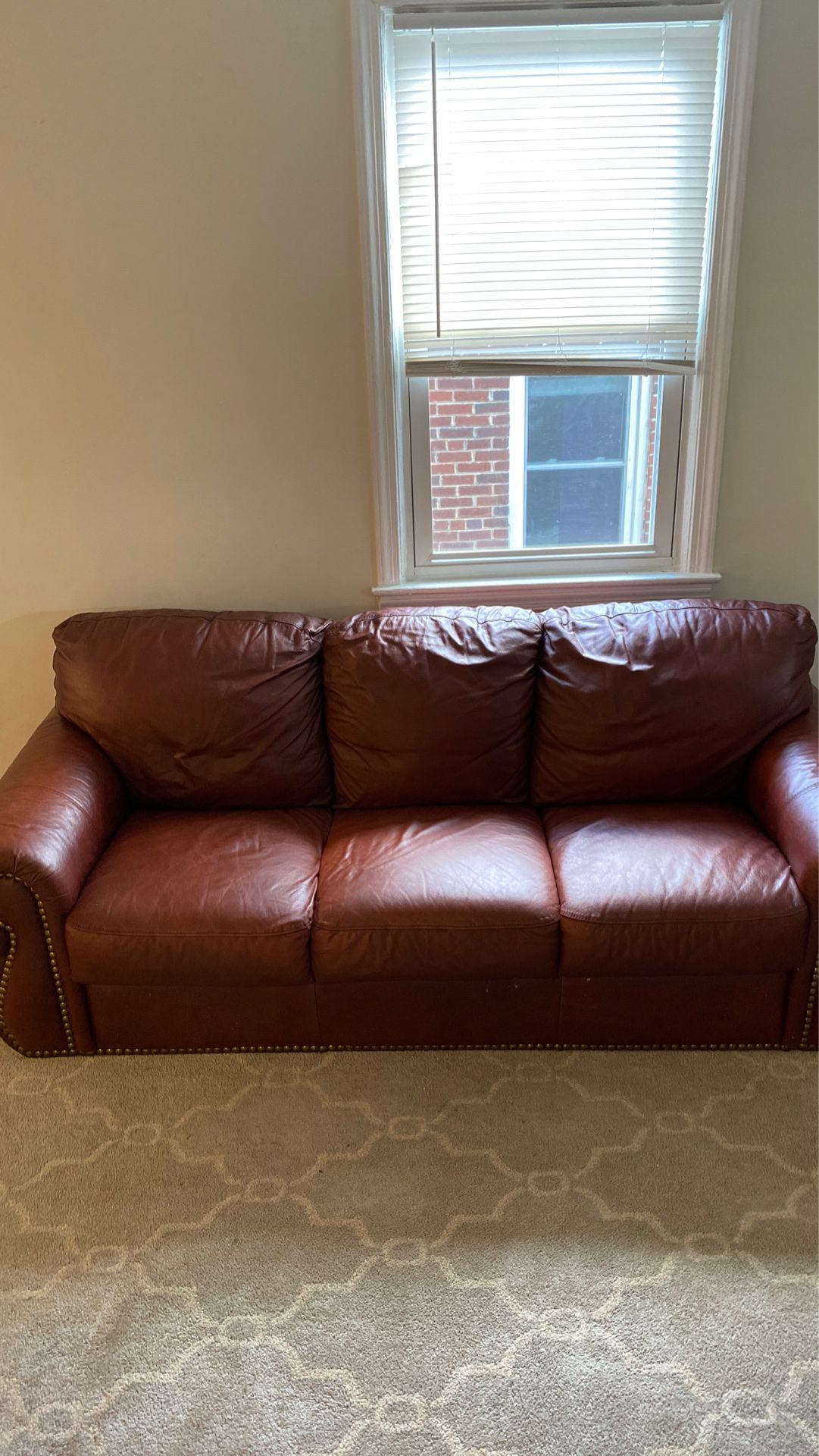 burgundy red Couch