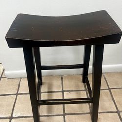 Brown Wooden Counter Chair (3 Available) 