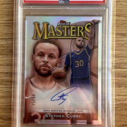 2023 Stephen Curry Masters Auto-Refractor Numbered/50