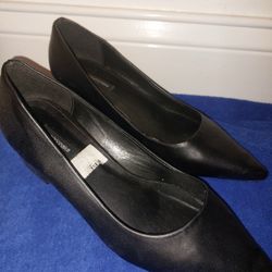 BLACK EMPORIOMAKA CLASSIC CHUNKY HEELS