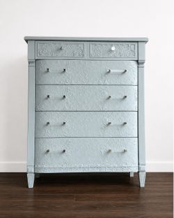 wood dresser refinished storage chest of drawers