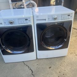 Ken-extr-large gas washer and dryer, washer 5.0, dryer 9.5, with a 3-month warranty, in good condition. Free delivery in the Oakland area. Outside the