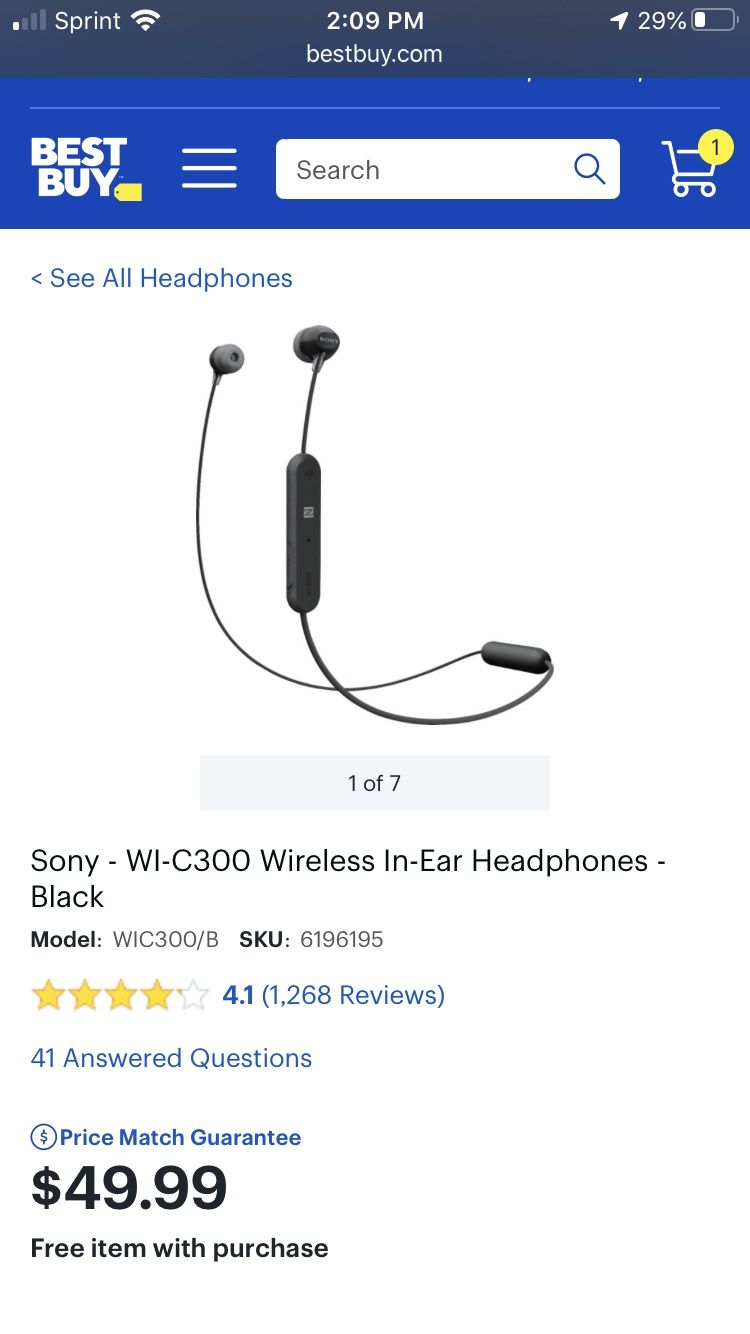 Sony wireless headphones