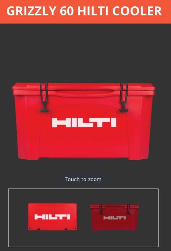 Hilti grizzly 60 model ice cooler