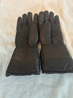 Vintage Harley Davidson Men's Leather Gauntlet Motorcycle Gloves Cold Weather Size Medium