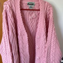 Aran Crafts Merino Wool Sweater 