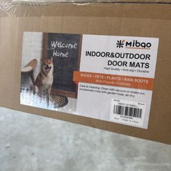 Mibao Indoor Door Mat, 24"x36", Non-Slip Resist Dirt Entrance Outdoor Rug, Super Absorbent Front Doormats, Rubber Mats for Floor, Machine Washable Out