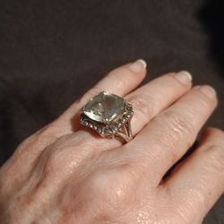 Green Amethyst Ring