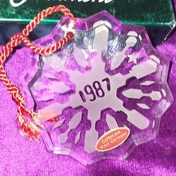 Gorham Crystal Christmas Ornament 