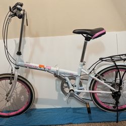 Flying Pigeon 20" Foldable Bicycle - Pink
