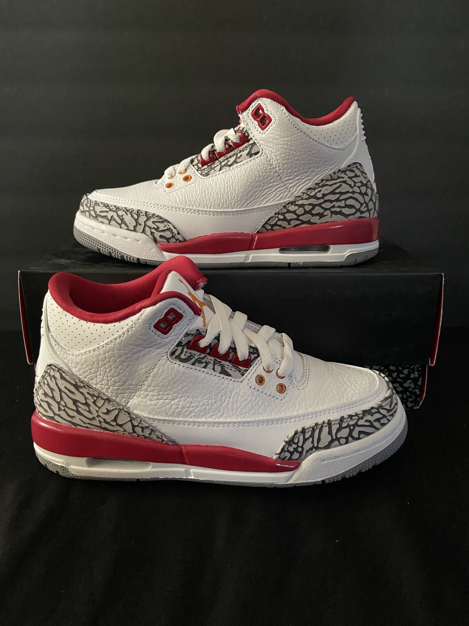 Air Jordan 3 Cardinal Size Gs 4