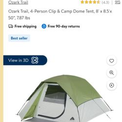 Ozark Trail 4 Person Tent 